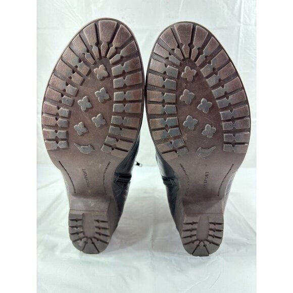 Rockport Cobb Hill Gratasha Black Leather Ankle Boots 9 - Picture 10 of 11